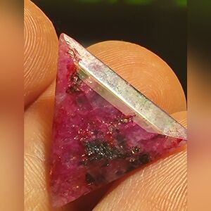 8.50ctw Natural African Red Ruby Triangle Cut
